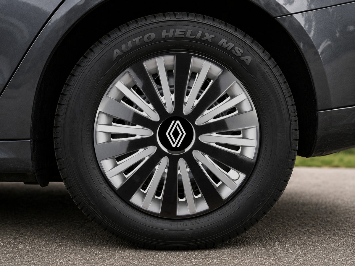 Set 4 Capace Roti, potrivite jantelor de R15, pentru Renault Nou, model falcon dual