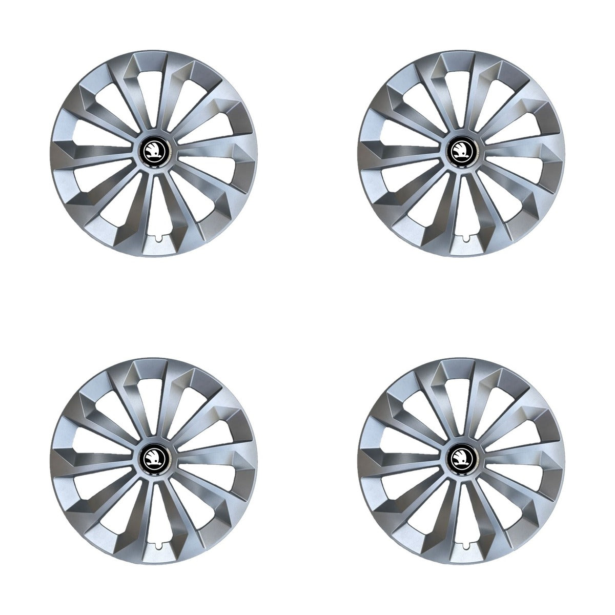 Set 4 Capace Roti 14 inchi (R14) Fame Gri, Compatibile Cu Skoda Nou