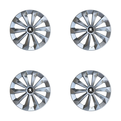 Set 4 Capace Roti 15 inchi (R15) Fame Gri, Compatibile Cu Skoda Nou