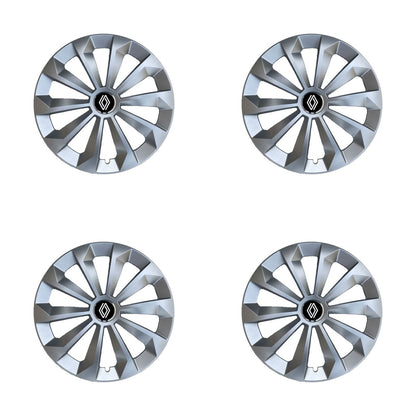 Set 4 Capace Roti 15 inchi (R15) Fame Gri, Compatibile Cu Renault Nou