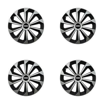 Set 4 Capace Roti 14 inchi (R14) Fame Gri-Negru, Compatibile Cu Dacia Nou