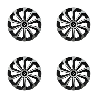 Set 4 Capace Roti 16 inchi (R16) Fame Gri-Negru, Compatibile Cu Renault Nou