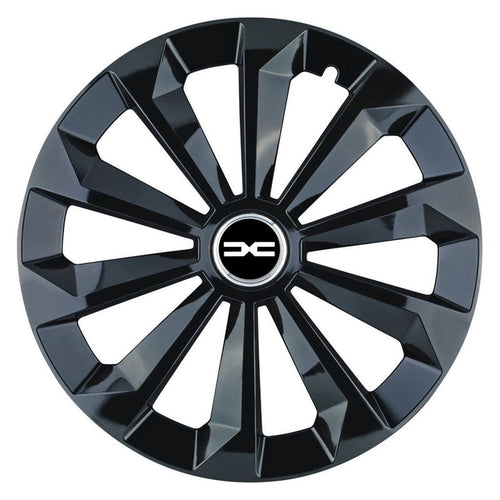 Set 4 Capace Roti 14 inchi (R14) Fame Negru, Compatibile Cu Dacia Nou