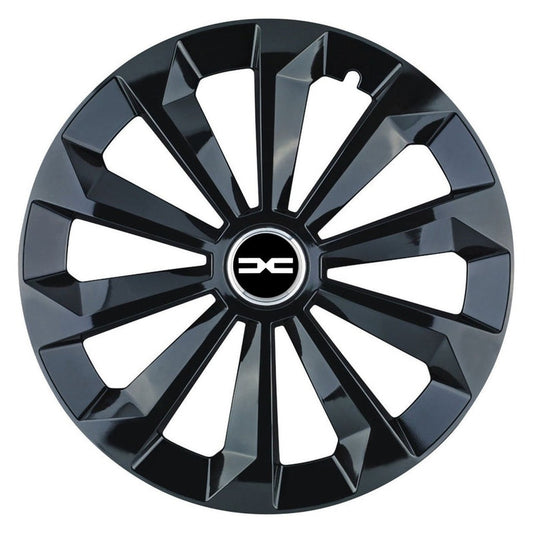 Set 4 Capace Roti 15 inchi (R15) Fame Negru, Compatibile Cu Dacia Nou