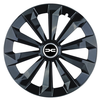 Set 4 Capace Roti 16 inchi (R16) Fame Negru, Compatibile Cu Dacia Nou