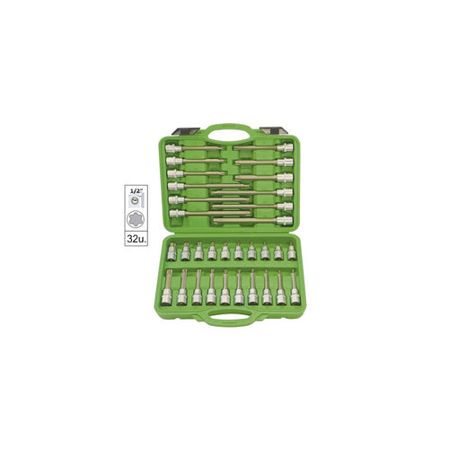 TRUSA CAPETE TUBULARE TORX PENTRU SURUBURI CU 32 PIESE JBM