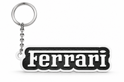 Breloc auto Ferrari cu lanț și inel