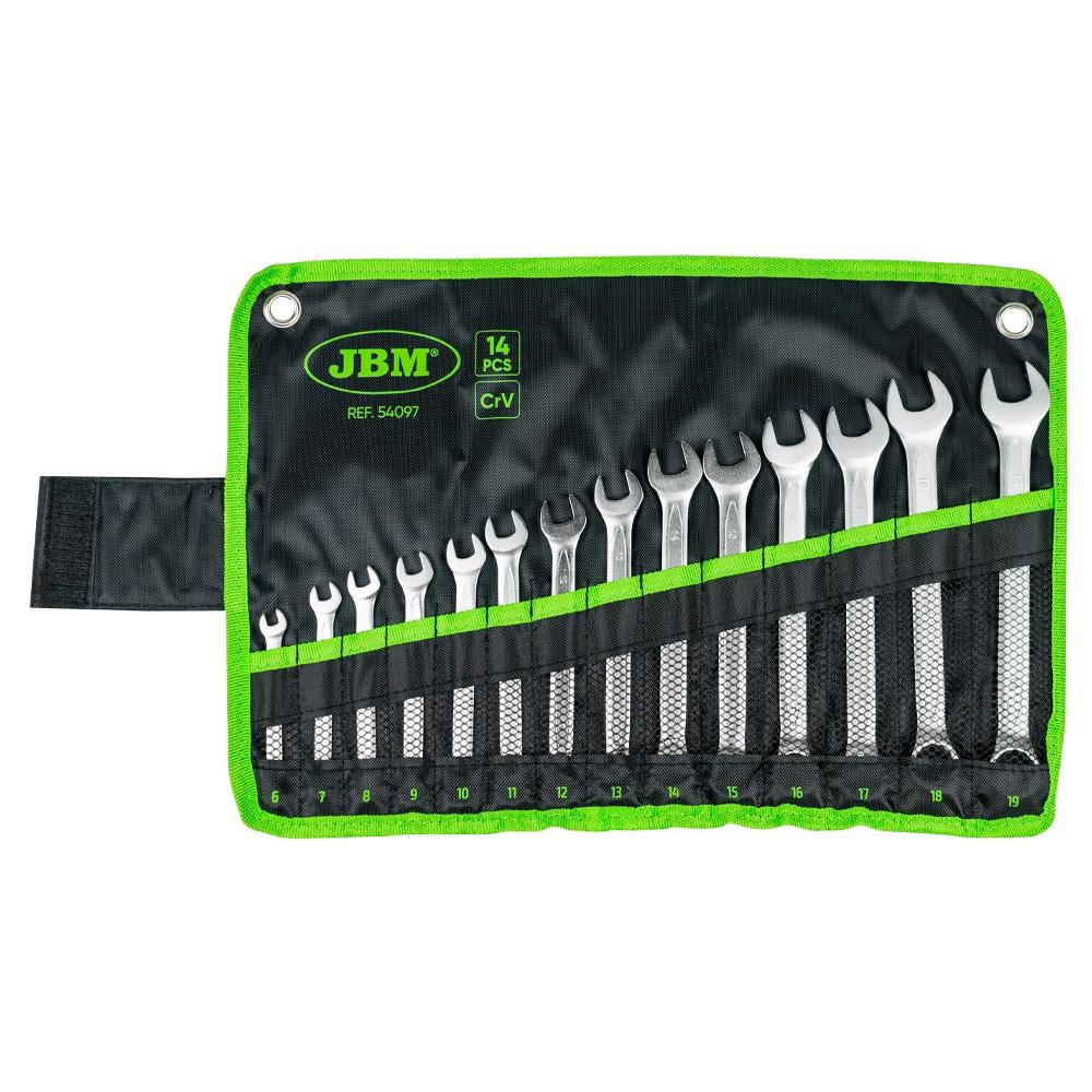 SET DE 14 CHEI COMBINATE - FINISAJ CROM JBM