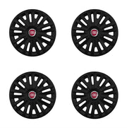 Set 4 capace roti potrivite jantelor de 15 inch compatibile FIAT, Model - 313 Black