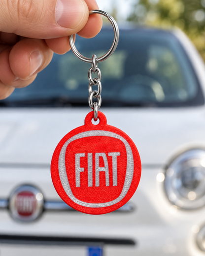 Breloc auto Fiat cu lanț și inel