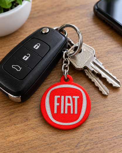 Breloc auto Fiat cu lanț și inel