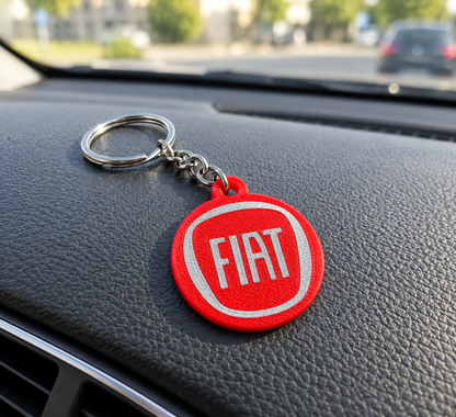 Breloc auto Fiat cu lanț și inel