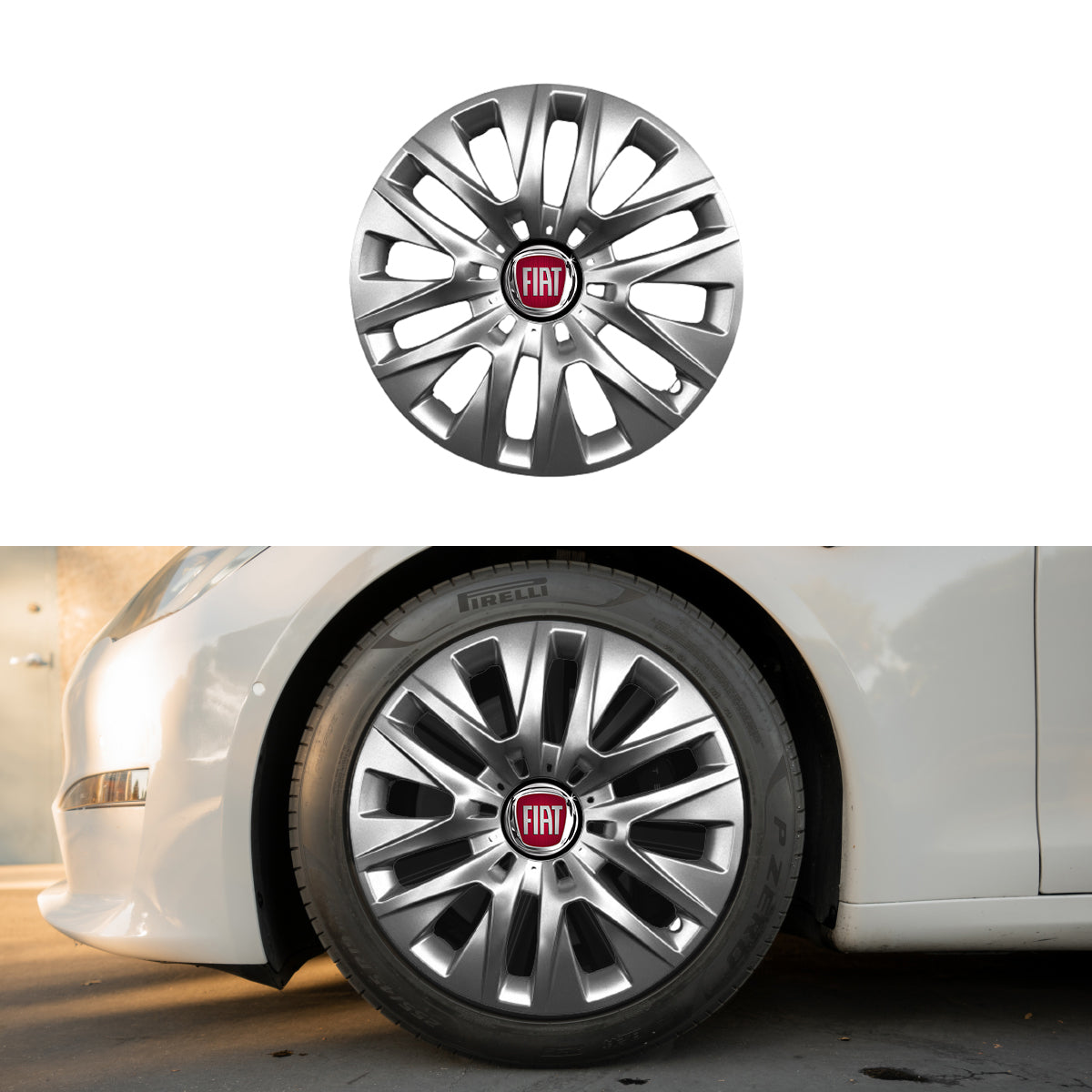 Set 4 capace roti potrivite jantelor de 16 inch compatibile gama FIAT model - 429