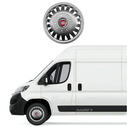 4 darabos 16 colos (R16) domború dísztárcsák készlet, kompatibilis a Citroen JUMPER 410 modelljével