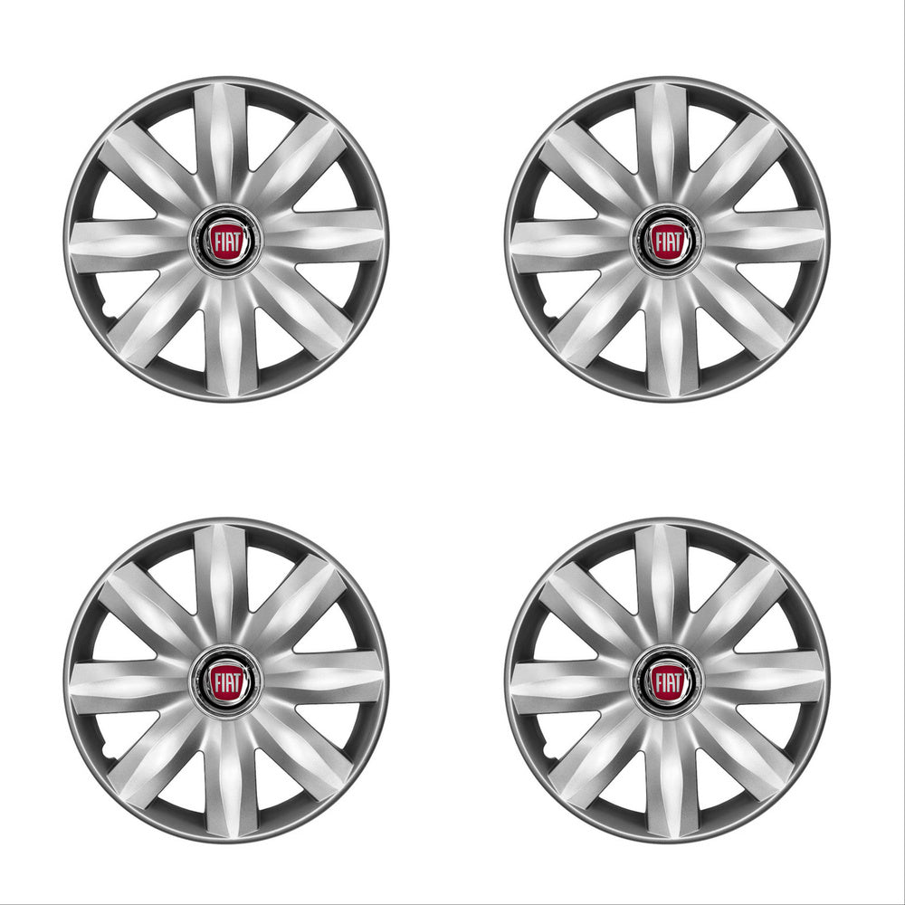 Set 4 capace roti potrivite jantelor de 14 inch compatibile Fiat, Model - 221