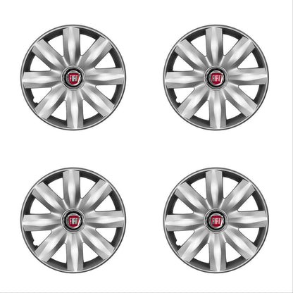 Set 4 capace roti potrivite jantelor de 14 inch compatibile Fiat, Model - 221