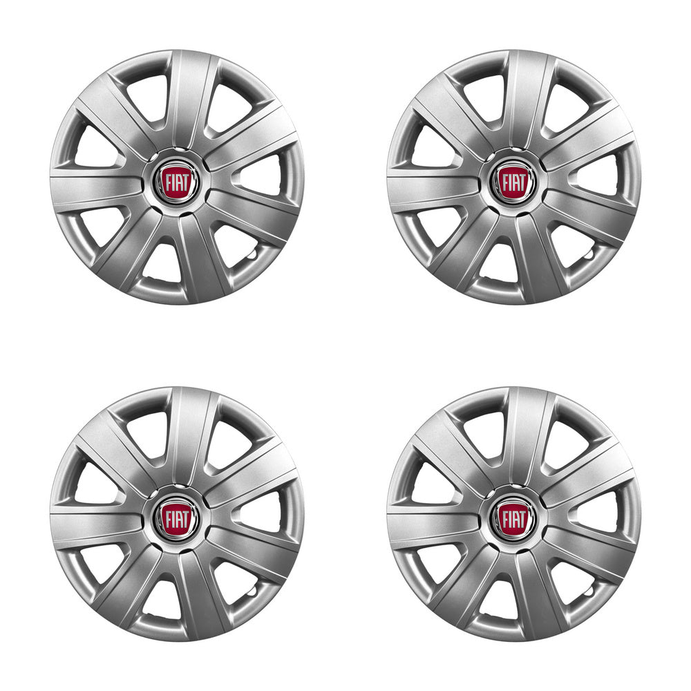 Set 4 capace roti 16 inchi (R16) compatibile FIAT 500, Punto, Bravo, Albea, Tipo, Stilo, Model - 415