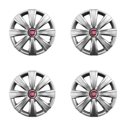 Set 4 capace roti 15 inchi (R15) compatibile Fiat, Model - 328