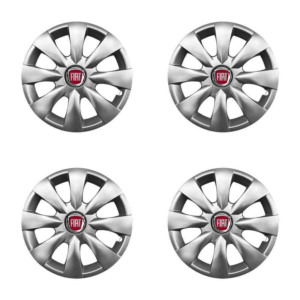 Set 4 capace roti potrivite jantelor de 15 inch compatibile Fiat, Model - 316