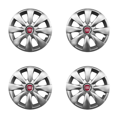Set 4 capace roti potrivite jantelor de 15 inch compatibile Fiat, Model - 316