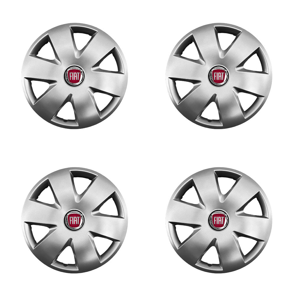 Set 4 capace roti potrivite jantelor de 15 inch compatibile Fiat, Model - 308