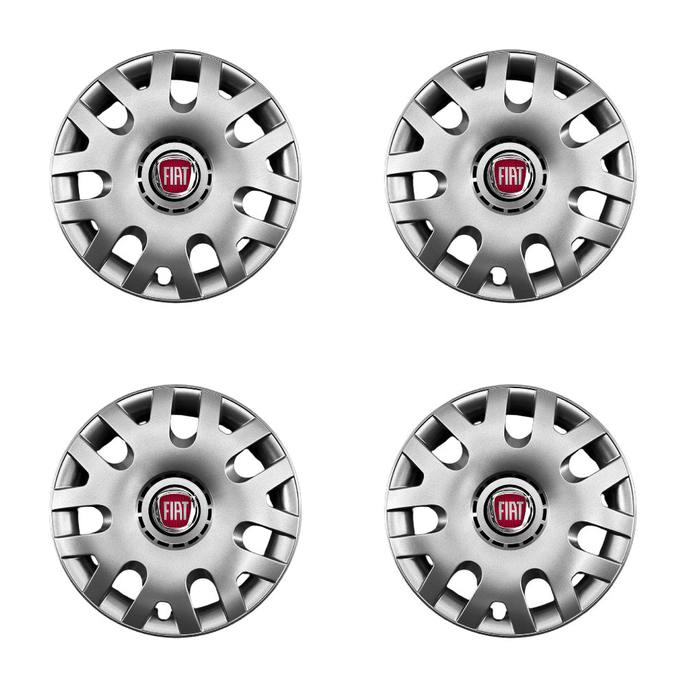 Set 4 capace roti 14 inchi (R14) compatibile Fiat, Model - 204