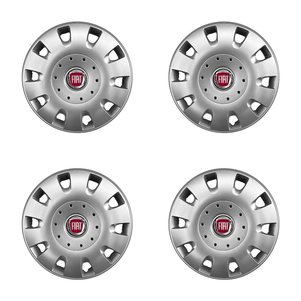 Set 4 capace roti 14 inchi (R14) compatibile FIAT 500, Punto, Bravo, Albea, Stilo, Model - 209