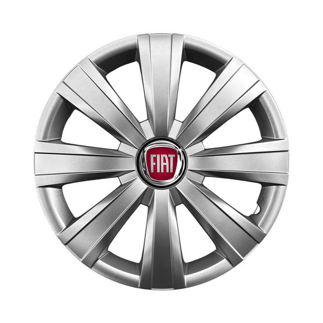 Set 4 capace roti 15 inchi (R15) compatibile Fiat, Model - 328