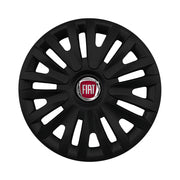 Set 4 capace roti potrivite jantelor de 15 inch compatibile FIAT, Model - 313 Black