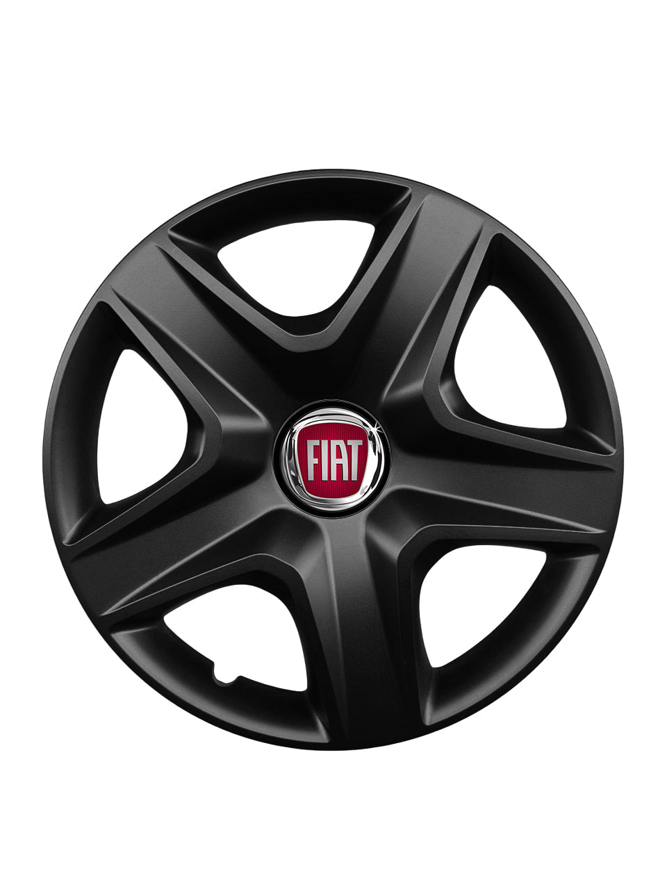 Set 4 capace roti potrivite jantelor de 16 inch compatibile FIAT, Model 418 Black