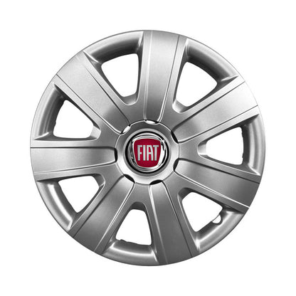 Set 4 capace roti 15 inchi (R15) compatibile FIAT 500, Punto, Bravo, Albea, Tipo, Stilo, Model-325