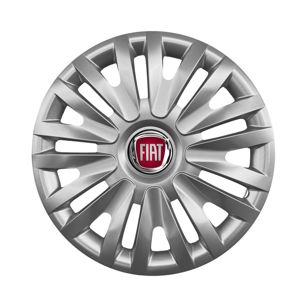 Set 4 capace roti 16 inchi (R16) compatibile FIAT 500, Punto, Bravo, Albea, Tipo, Stilo, Model - 412