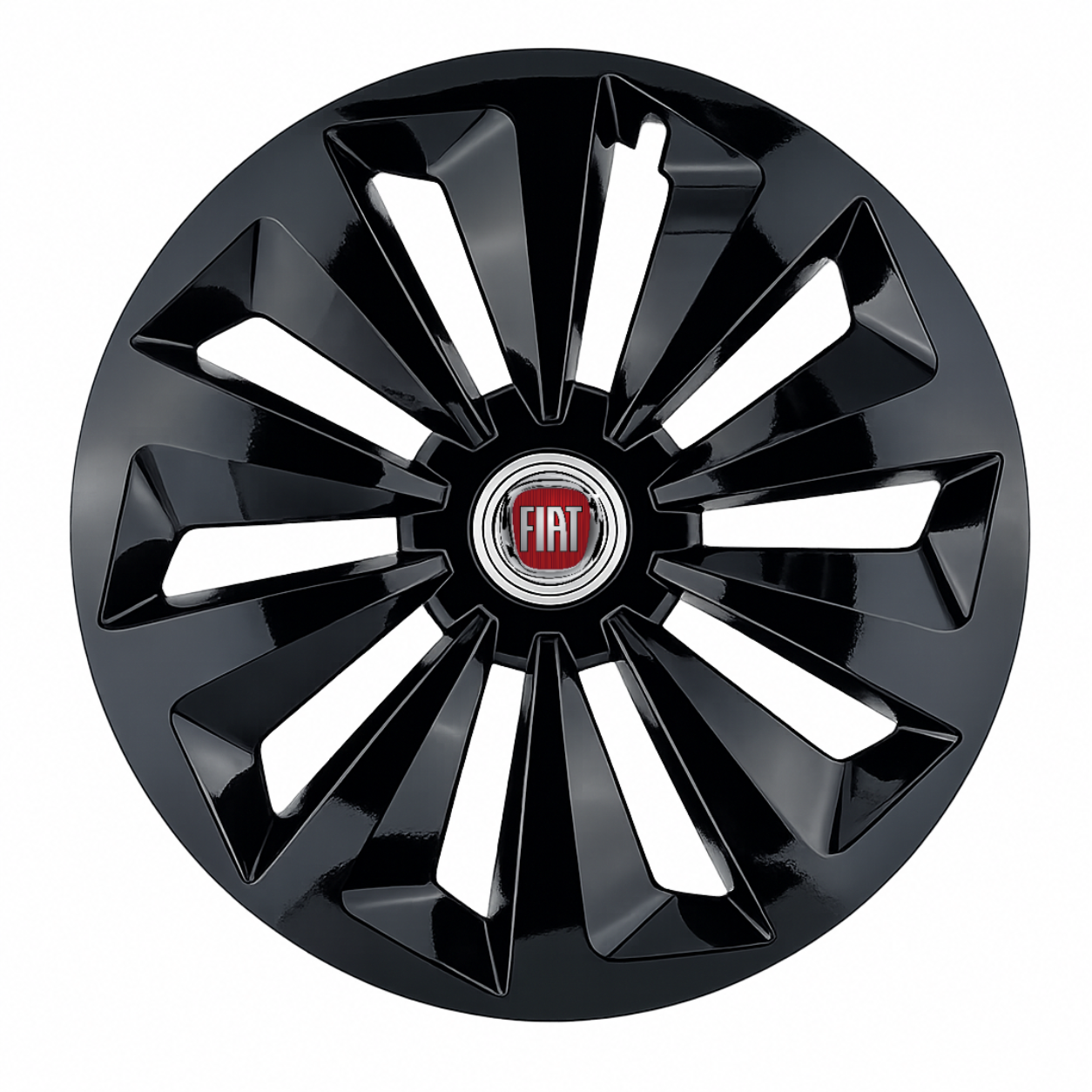 Set 4 capace roti Fox negru R16 Compatibil Cu Fiat