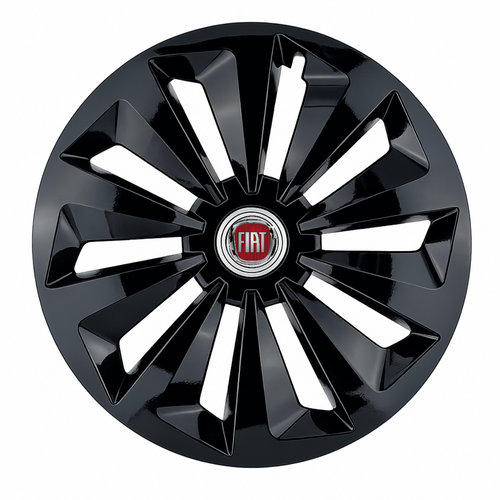 Set 4 capace roti Fox negru R14 Compatibil Cu Fiat