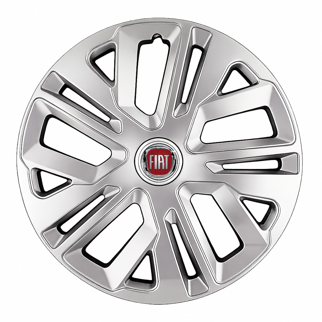 Set 4 Capace Roti 16 inchi (R16) Raven Gri, Compatibile Cu Fiat