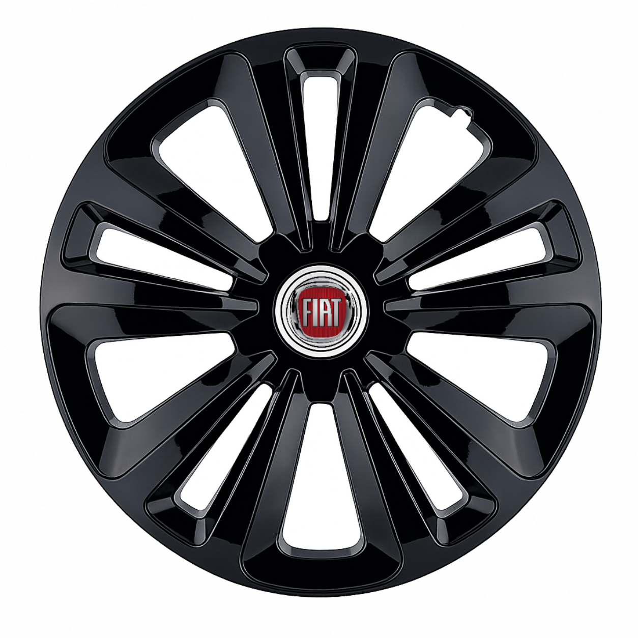 Set 4 Capace Roti Terra Negru R16, pentru Fiat