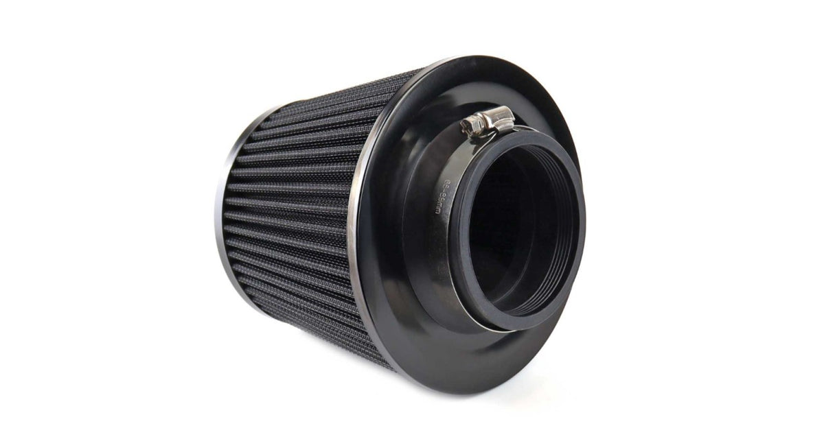 Filtru sport universal de admisie a aerului auto, Negru 160x155x118mm cu adaptori