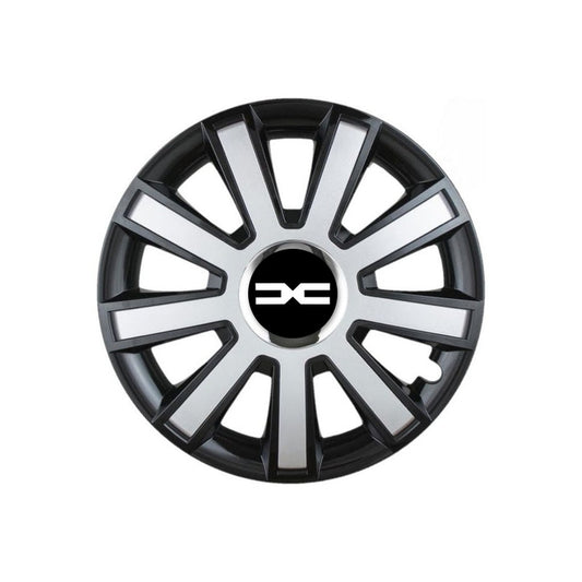 Set 4 capace roti Flash Gri-Negru R14 pentru gama auto Dacia Nou