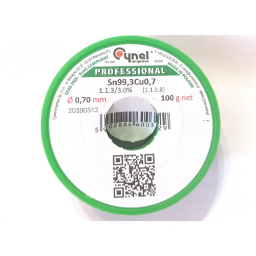 Fludor 0.7mm profesional 100g Cynel fara plumb