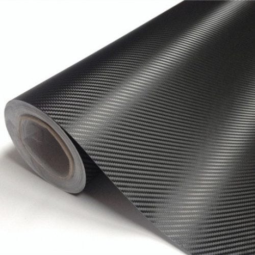 Folie autocolant Carbon 3D Neagra ,iesire in relief, 127 x 50 cm