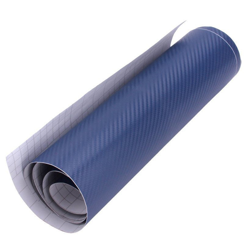Folie carbon auto 3D, 2 x1.27 m, albastru
