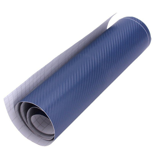 Folie carbon auto 3D, 2 x1.27 m, albastru