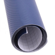 Folie carbon auto 3D, 2 x1.27 m, albastru