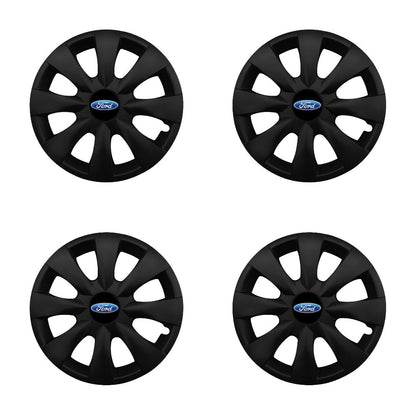 Set 4 capace roti potrivite jantelor de 15 inch compatibile FORD, Model - 316 Black Edition