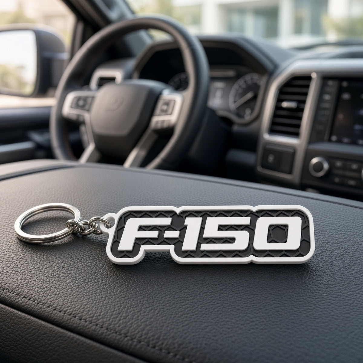 Breloc auto Ford F-150 cu lanț și inel