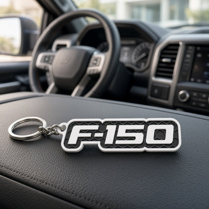Breloc auto Ford F-150 cu lanț și inel