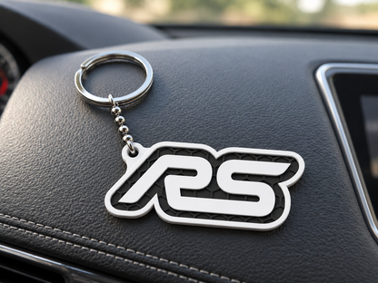 Breloc auto Ford RS cu lanț și inel
