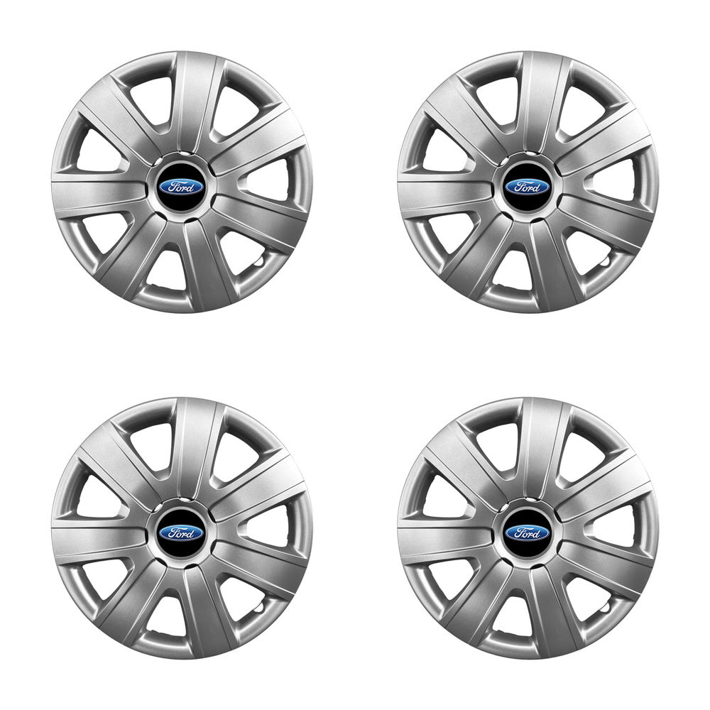 Set 4 capace roti 16 inchi (R16) compatibile FORD Focus, Fiesta, Ka, C-max, Escort, Fusion, Galaxy, Mondeo, Transit, Model-415