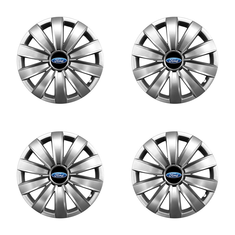 Set 4 capace roti 14 inchi (R14) compatibile FORD Focus, Fiesta, Ka, C-max, Escort, Fusion, Galaxy, Mondeo, Transit, Model-226