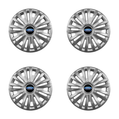 Set 4 capace roti 16 inchi (R16) compatibile FORD Focus, Fiesta, Ka, C-max, Escort, Fusion, Galaxy, Mondeo, Transit, Model-412